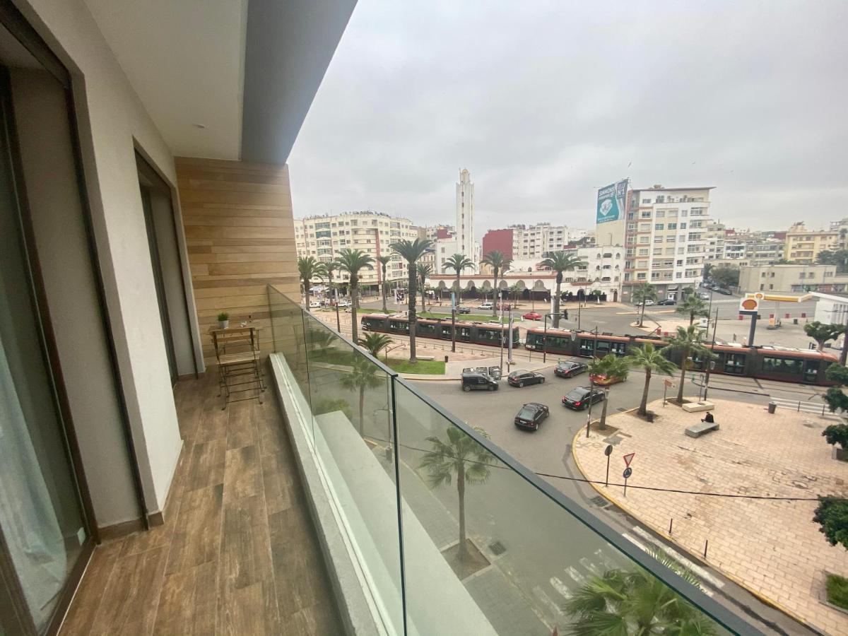 Appartement confortable et ensoleillé, belle vue Casablanca Esterno foto