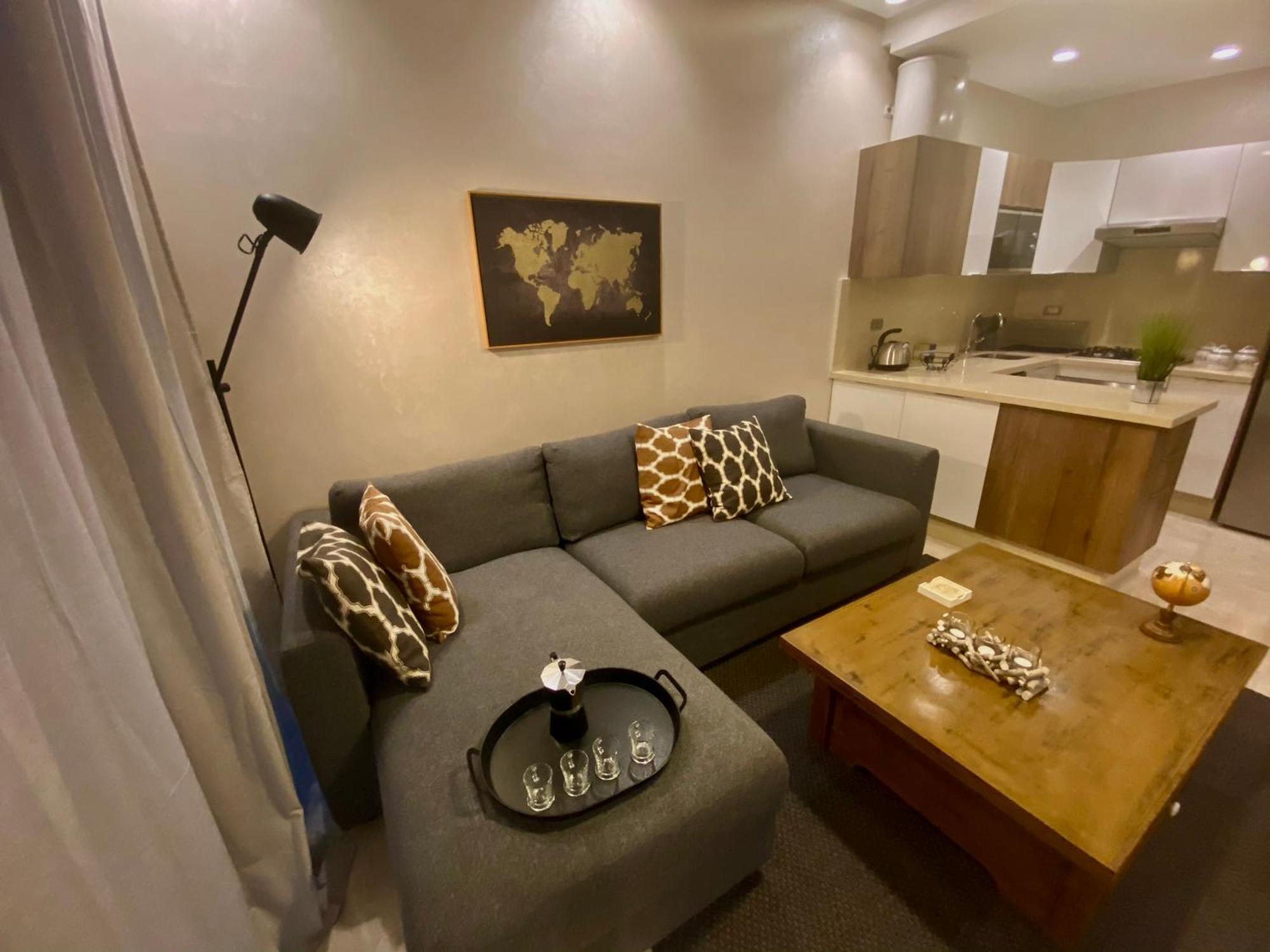 Appartement confortable et ensoleillé, belle vue Casablanca Esterno foto