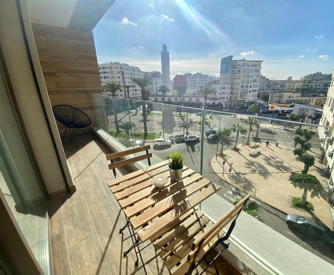 Appartement confortable et ensoleillé, belle vue Casablanca Esterno foto