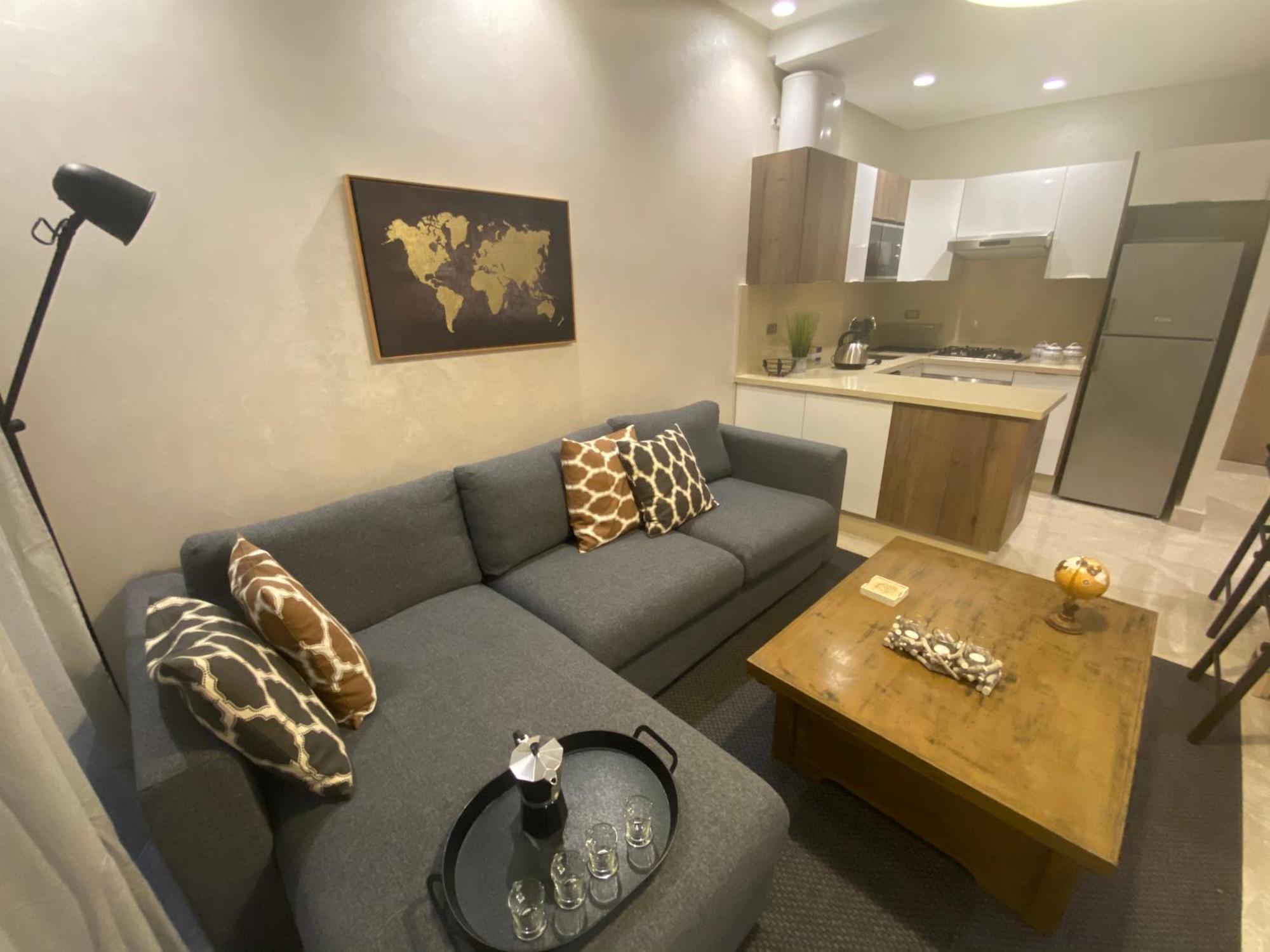 Appartement confortable et ensoleillé, belle vue Casablanca Esterno foto