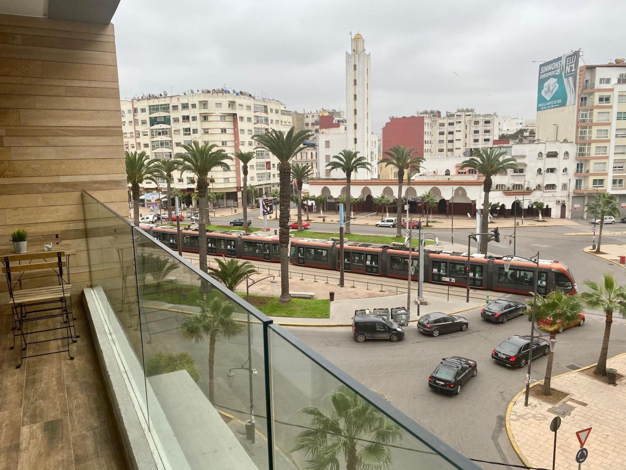 Appartement confortable et ensoleillé, belle vue Casablanca Esterno foto